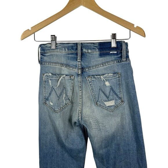 Mother Superior The Tom Cat Jeans In The Confession Wash Size 24 Distressed Boho - Picture 5 of 13